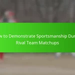 How to Demonstrate Sportsmanship During Rival Team Matchups