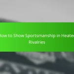 How to Show Sportsmanship in Heated Rivalries