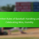 Unwritten Rules of Baseball: Handling Losses, Celebrating Wins, Humility